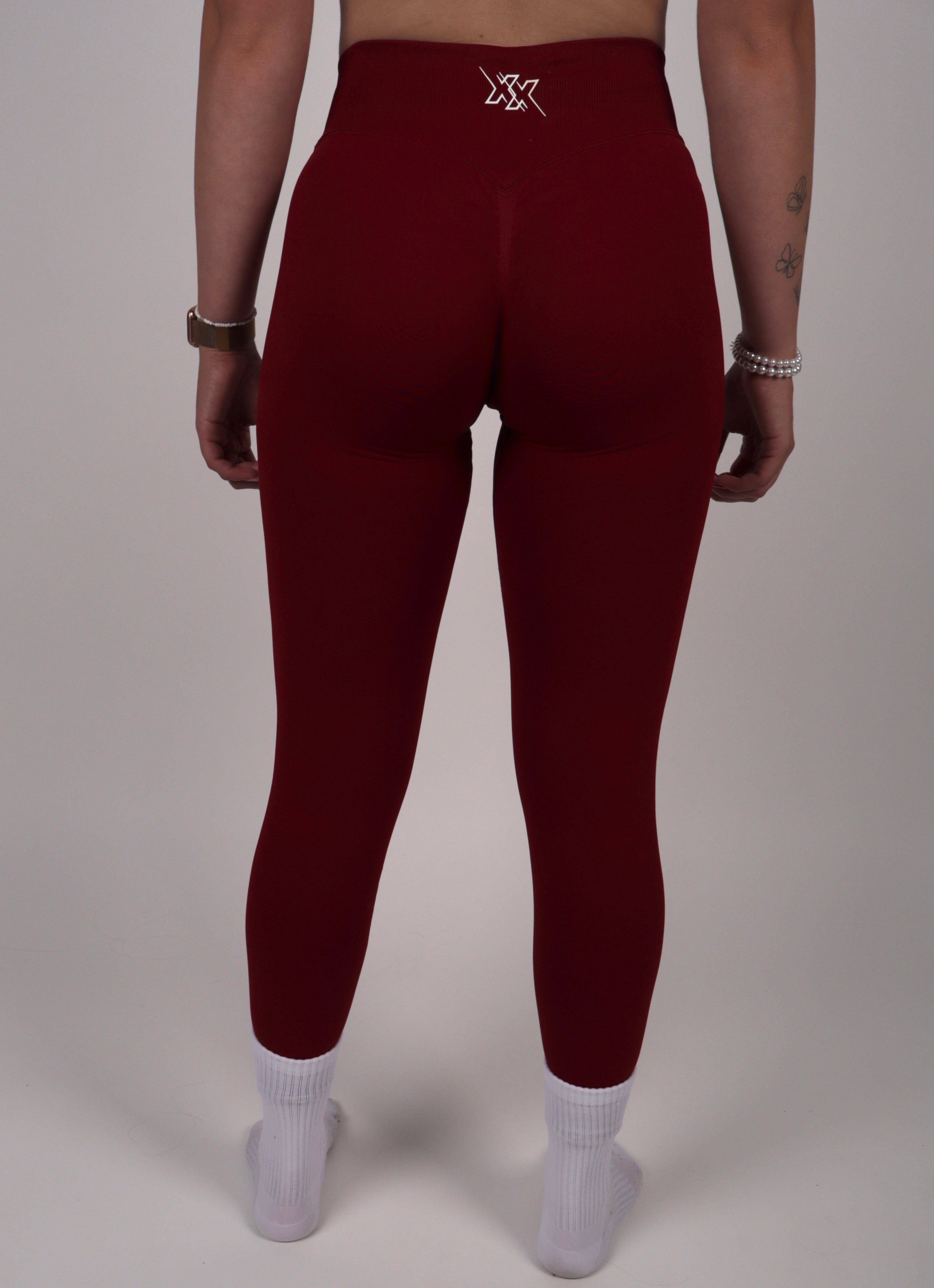Extreme Scrunch Legging – Cherry Red
