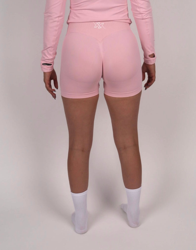 Extreme Scrunch Shorts – Blush Pink - Next Extreme Performance