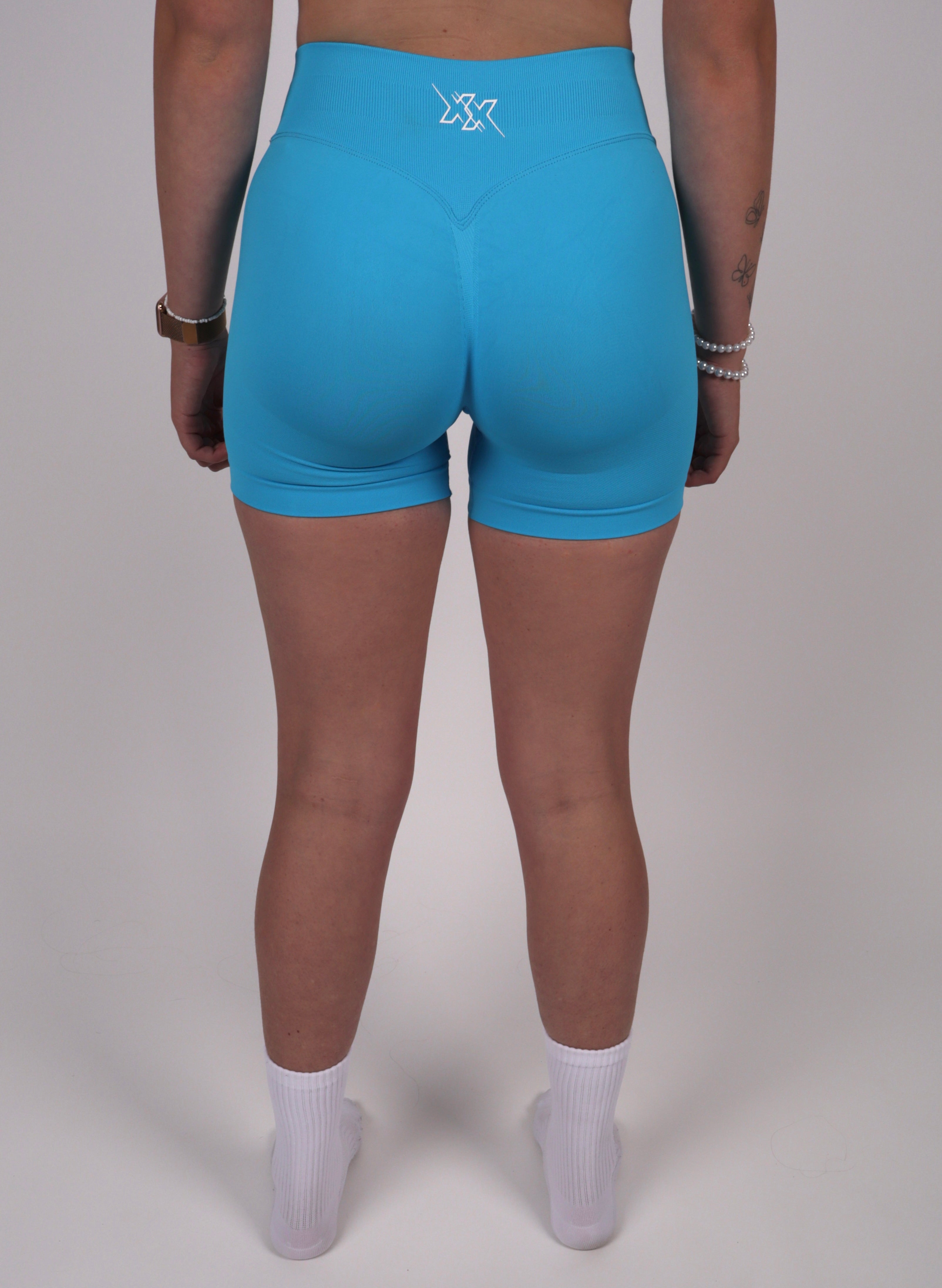 Extreme Scrunch Shorts – Neon Blue - Next Extreme Performance