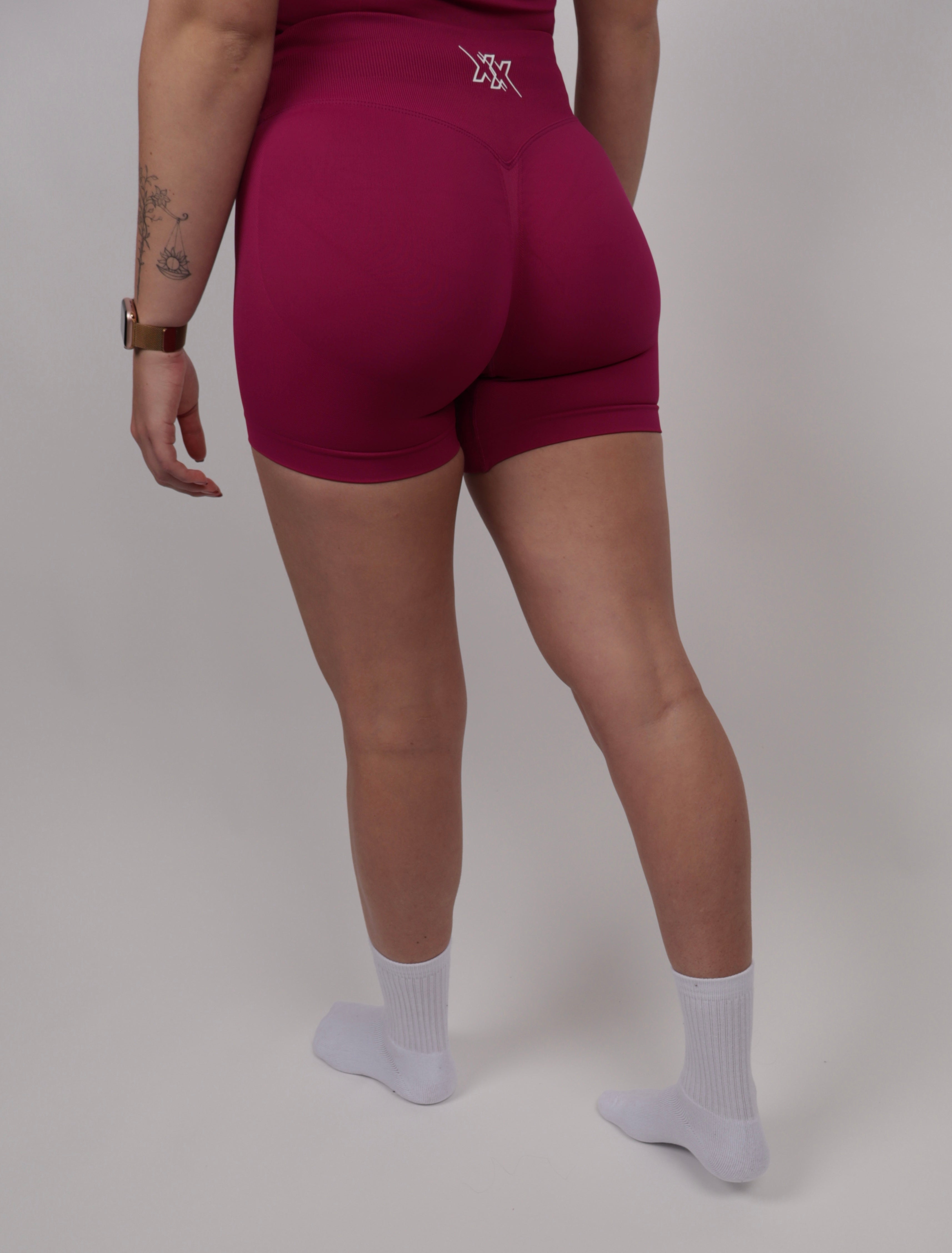 Extreme Scrunch Shorts – Velvet Red