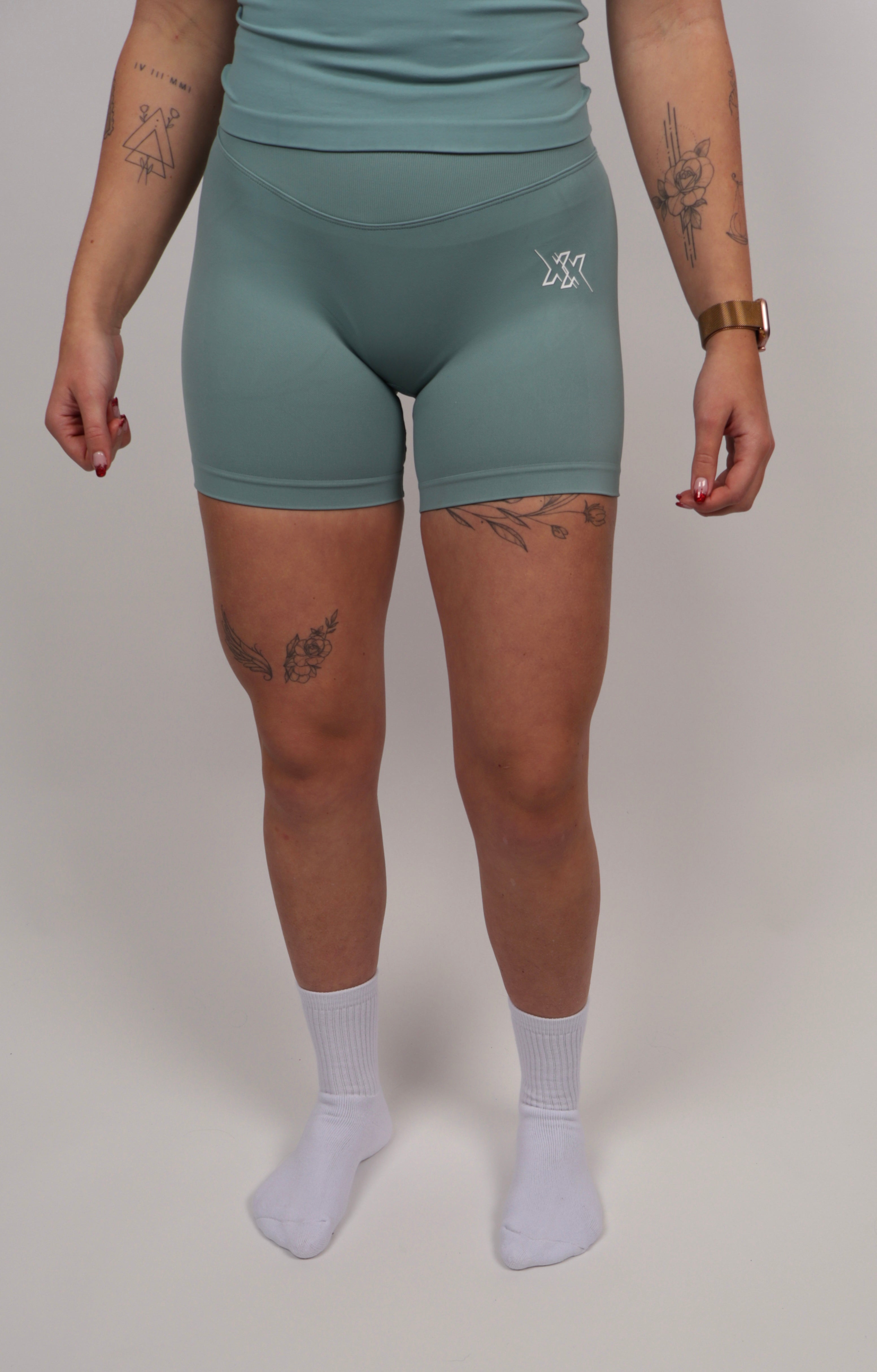 Extreme Scrunch Shorts – Seafoam Green