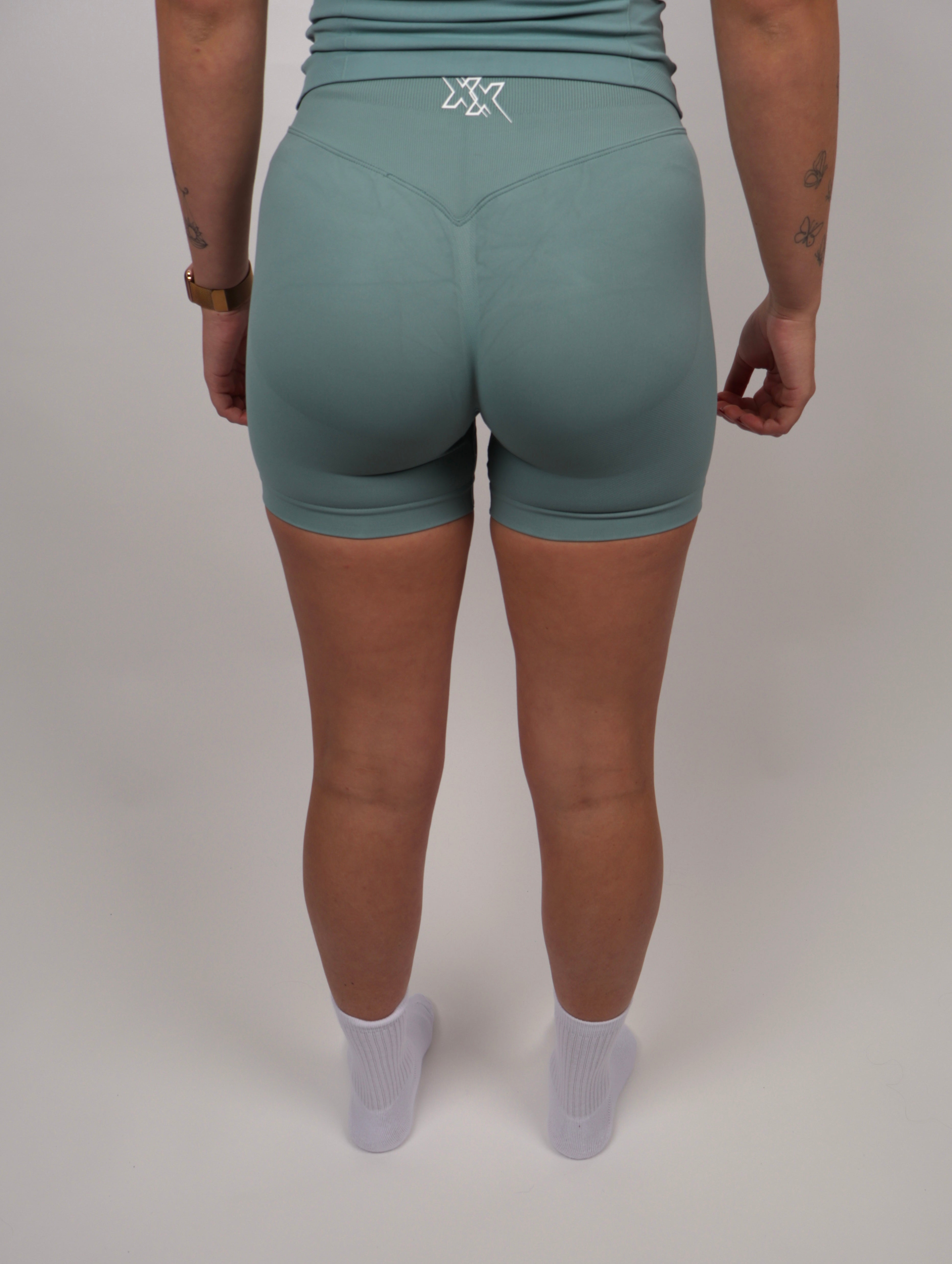 Extreme Scrunch Shorts – Seafoam Green