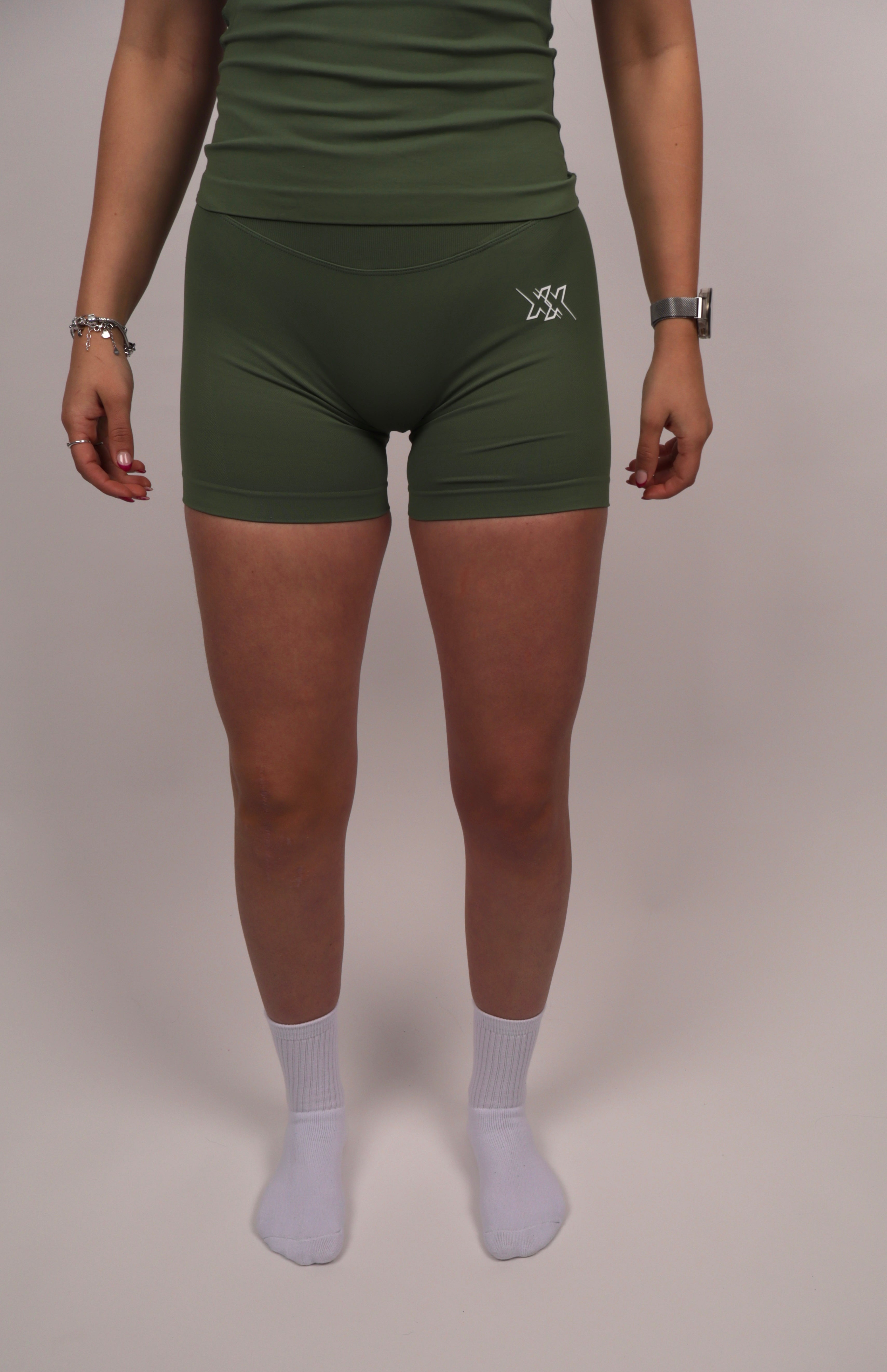 Extreme Scrunch Shorts – Pistachio Green