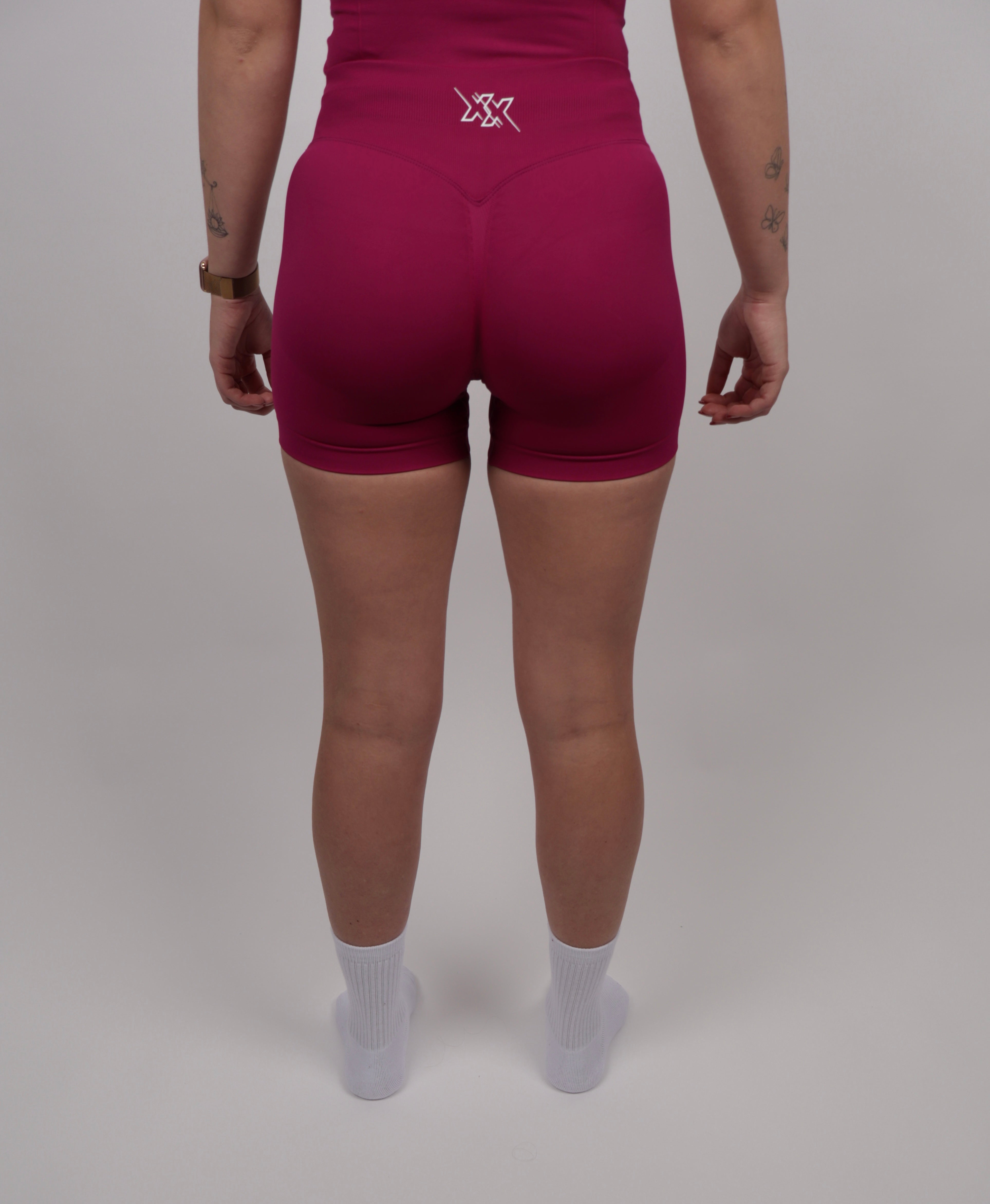 Extreme Scrunch Shorts – Velvet Red