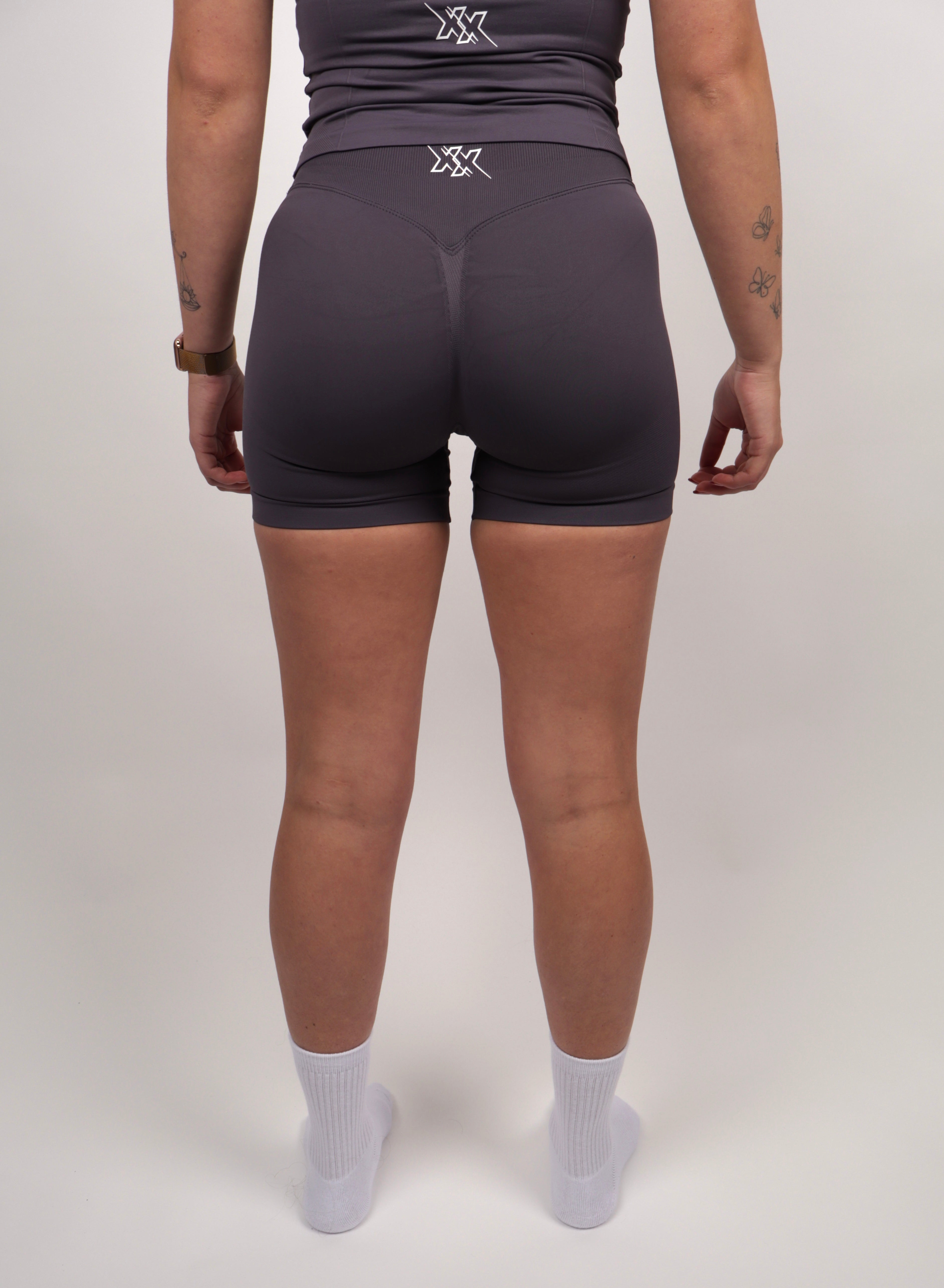 Extreme Scrunch Shorts – Mauve Purple